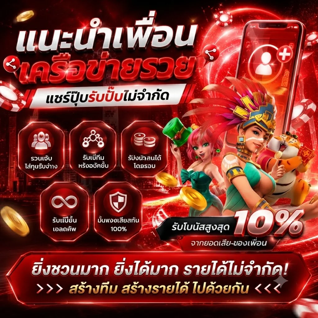 โปรโมชั่นแนะนำเพื่อน TEENOI69 รับค่าคอมมิชชั่น